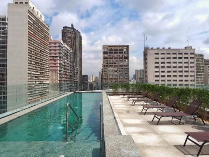 Studio Charmoso Com Terraco E Vista! São Paulo Extérieur photo
